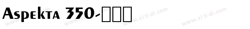 Aspekta 350字体转换